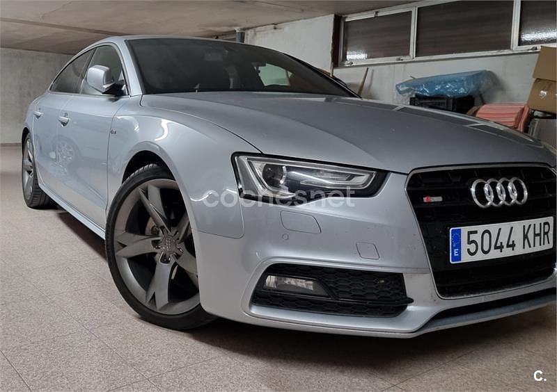 Usado Audi A5 Sportback S-Line 204 CV (150 kW) 2014 Gris / plata Utilitario