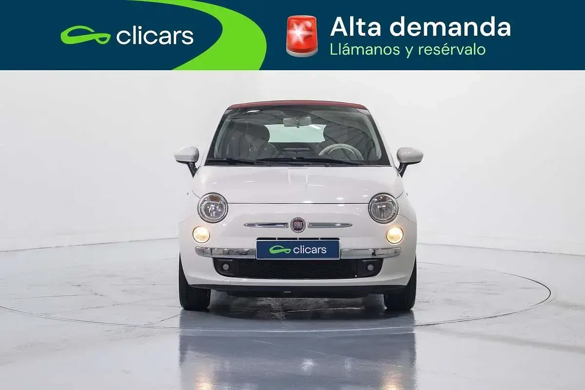 Usado Fiat 500C 69 CV (50 kW) 2014 Blanco Descapotable