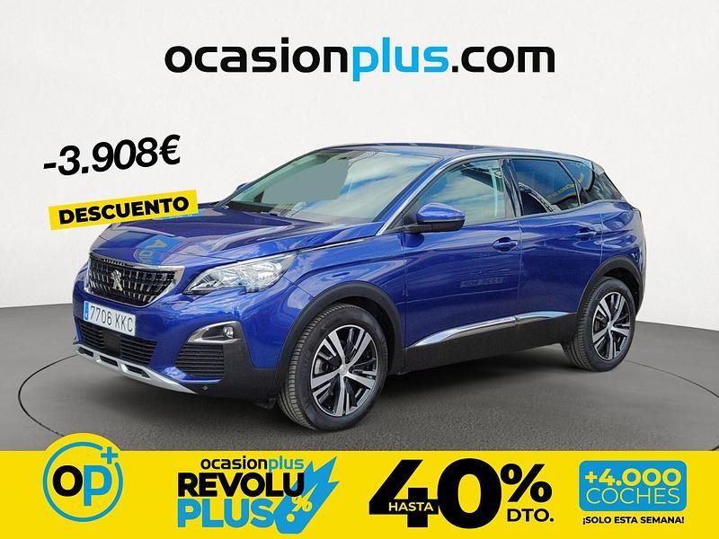 Usado Peugeot 3008 Allure 130 CV (95 kW) 2018 Azul SUV