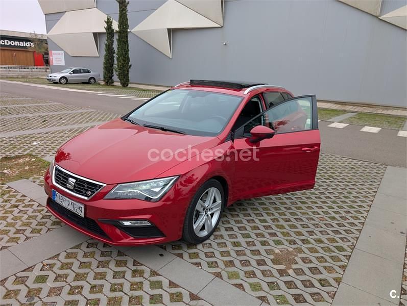Granate Usado 2018 Seat Leon ST FR Familiar | 18.900 € (Precio justo) - Imagen 1/4