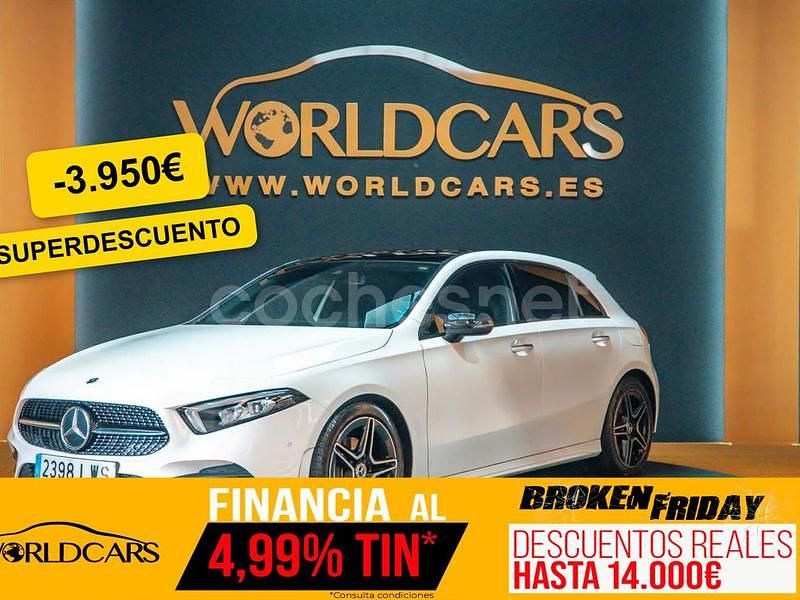 Blanco Usado 2022 Mercedes A200 AMG line Berlina | 29.975 € (Buen precio) - Imagen 1/4