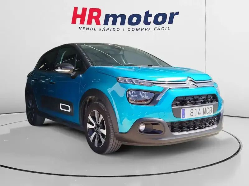 Azul Usado 2022 Citroën C3 PureTech Utilitario | 12.290 € (Precio justo) - Imagen 1/4