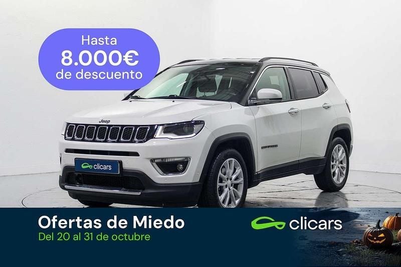 Blanco Usado 2021 Jeep Compass Limited SUV | 17.690 € (Buen precio) - Imagen 1/4