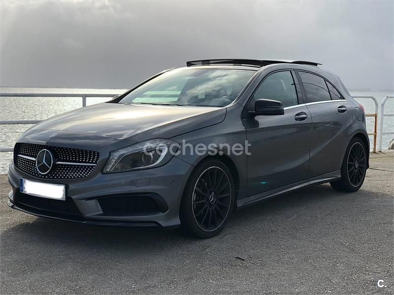 Usado Mercedes A200 AMG line 136 CV (100 kW) 2014 Gris / plata Berlina