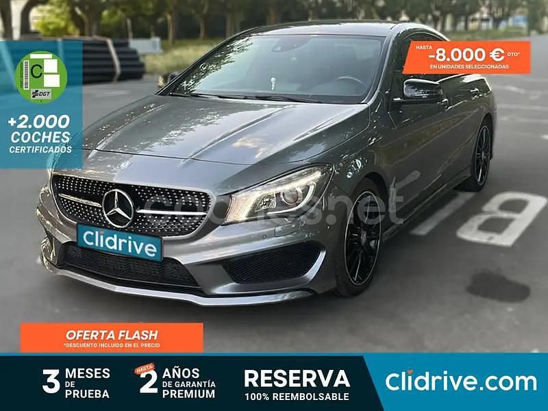 Gris / plata Usado 2014 Mercedes CLA220 AMG line Berlina | 21.890 € (Un poco caro) - Imagen 1/3