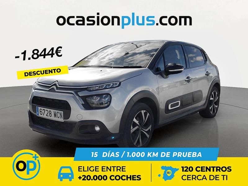 Gris / plata Usado 2022 Citroën C3 PureTech Berlina | 13.250 € (Precio justo) - Imagen 1/4