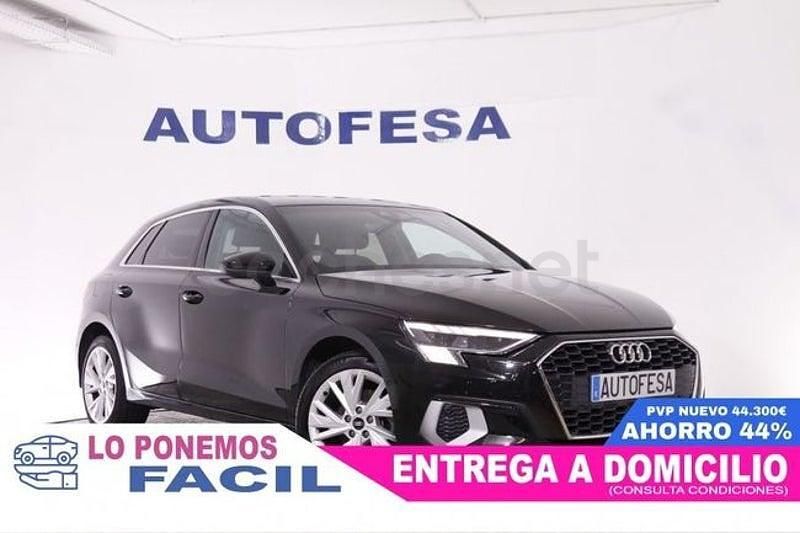 Usado Audi A3 150 CV (110 kW) 2021 Negro Berlina