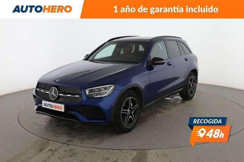Azul Usado 2019 Mercedes GLC200 AMG line SUV | 32.856 € (Buen precio) - Imagen 1/4