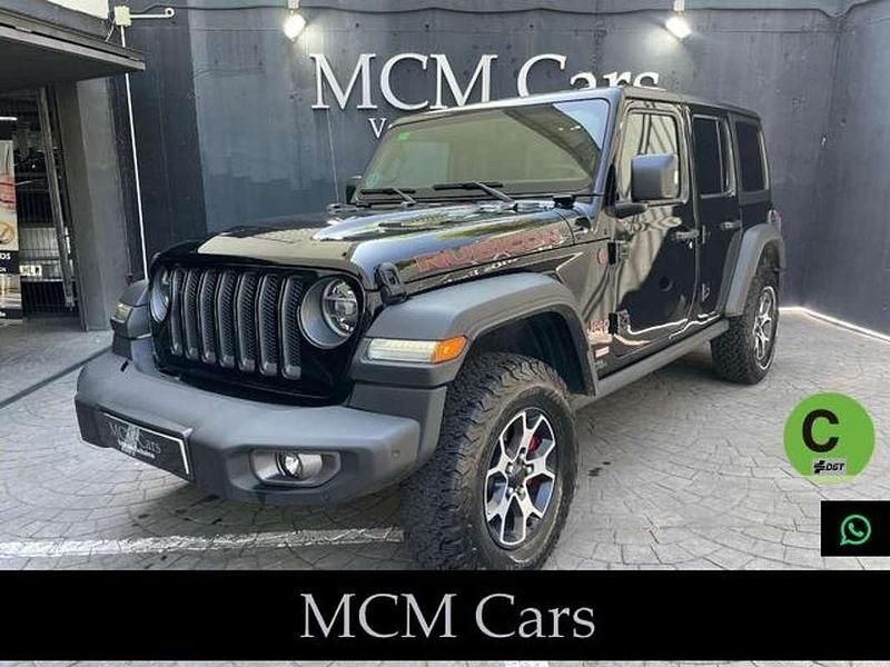 Negro Usado 2019 Jeep Wrangler Unlimited Rubicon SUV | 47.999 € (Precio justo) - Imagen 1/4