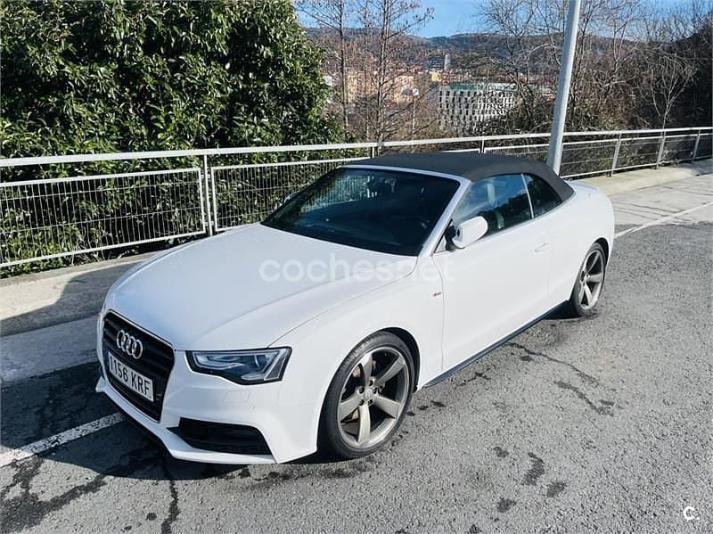 Usado Audi A5 Cabriolet S-Line 190 CV (139 kW) 2016 Blanco Descapotable