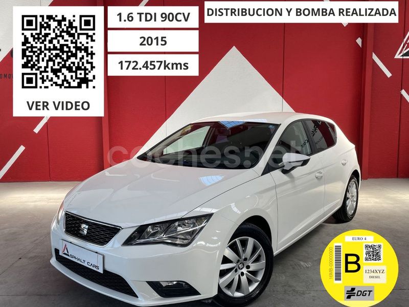 Blanco Usado 2015 Seat Leon CONNECT Berlina | 9200 € (Precio justo) - Imagen 1/4