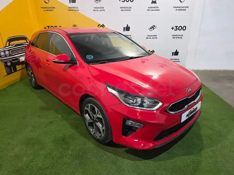 Usado Kia Ceed 136 CV (100 kW) 2019 Rojo Utilitario