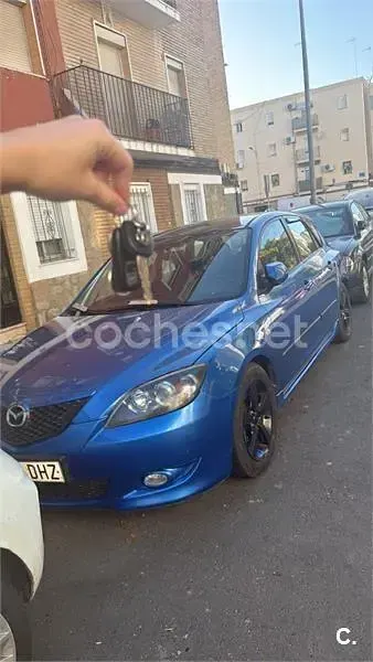 Usado Mazda 3 Active 110 CV (80 kW) 2005 Azul Berlina