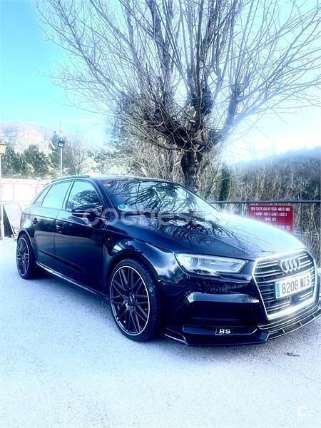 Usado Audi A3 150 CV (110 kW) 2017 Negro Berlina
