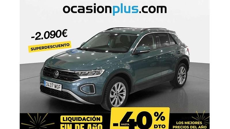 Gris Usado 2023 VW T-Roc Life SUV | 20.910 € (Buen precio) - Imagen 1/4
