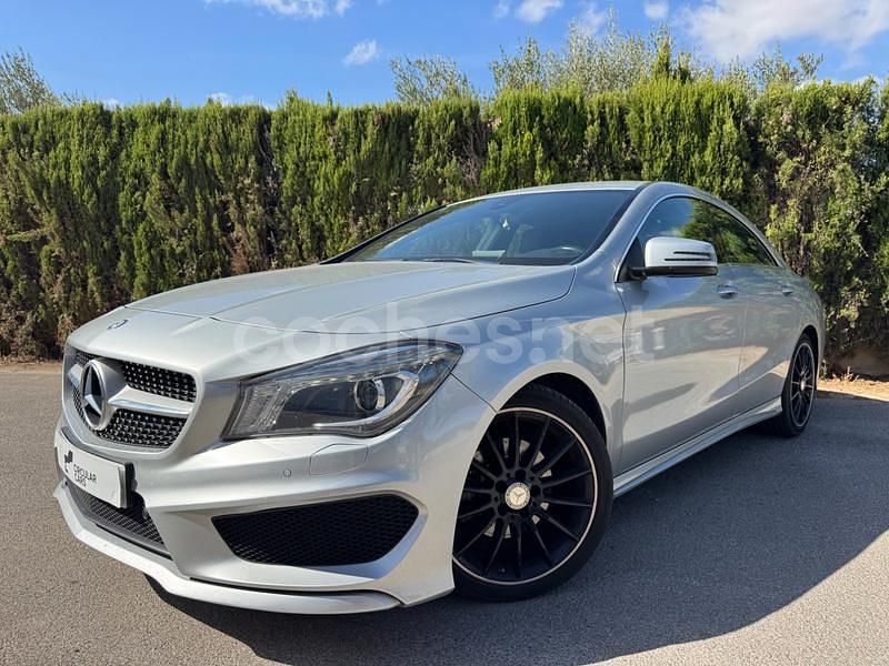Gris / plata Usado 2015 Mercedes CLA200 AMG line Berlina | 18.600 € (Super precio) - Imagen 1/4