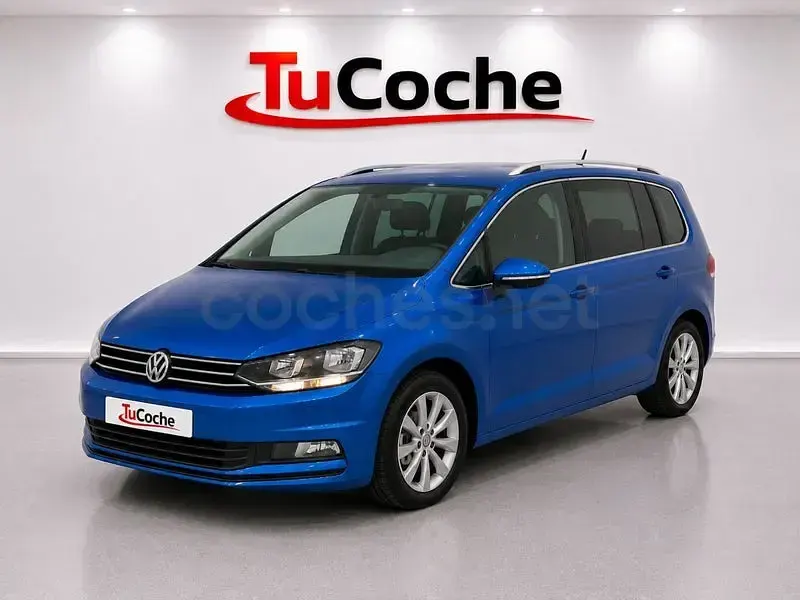 Usado VW Touran Advance 150 CV (110 kW) 2017 Azul Monovolumen