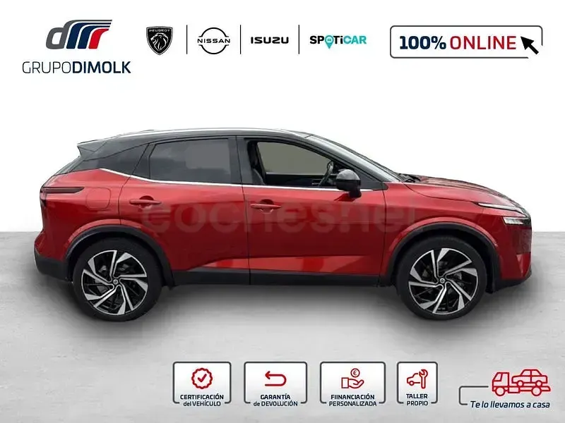 Usado Nissan Qashqai Tekna 158 CV (116 kW) 2022 Granate SUV