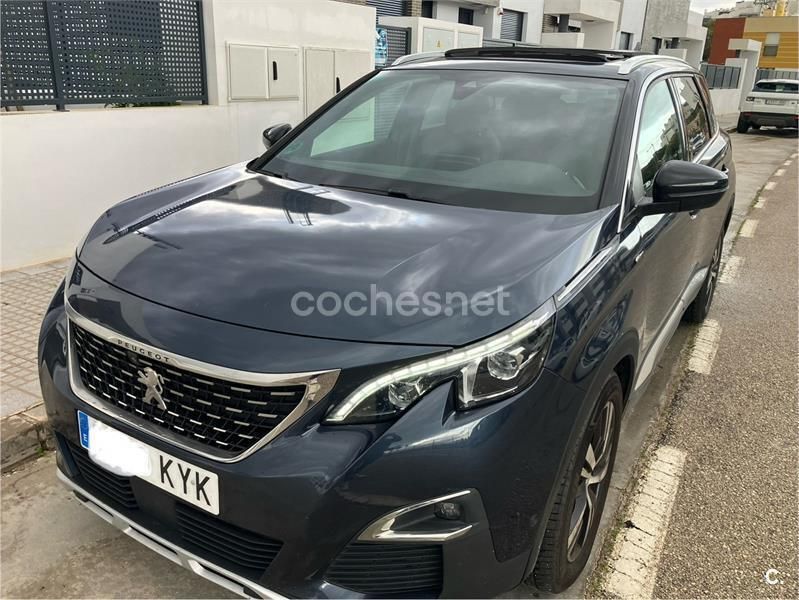Azul Usado 2019 Peugeot 5008 GT-line Monovolumen | 18.900 € (Buen precio) - Imagen 1/4