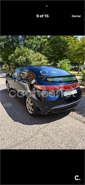 Negro Usado 2007 Honda Civic Sport Berlina | 5200 € (Buen precio) - Imagen 1/4