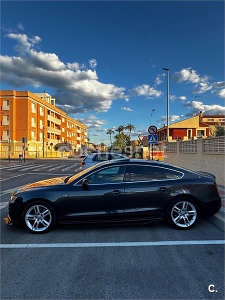 Usado Audi A5 Sportback S-Line 177 CV (130 kW) 2014 Negro Utilitario
