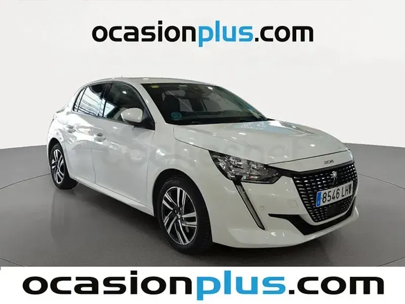 Usado Peugeot 208 Allure 100 CV (73 kW) 2020 Blanco Utilitario