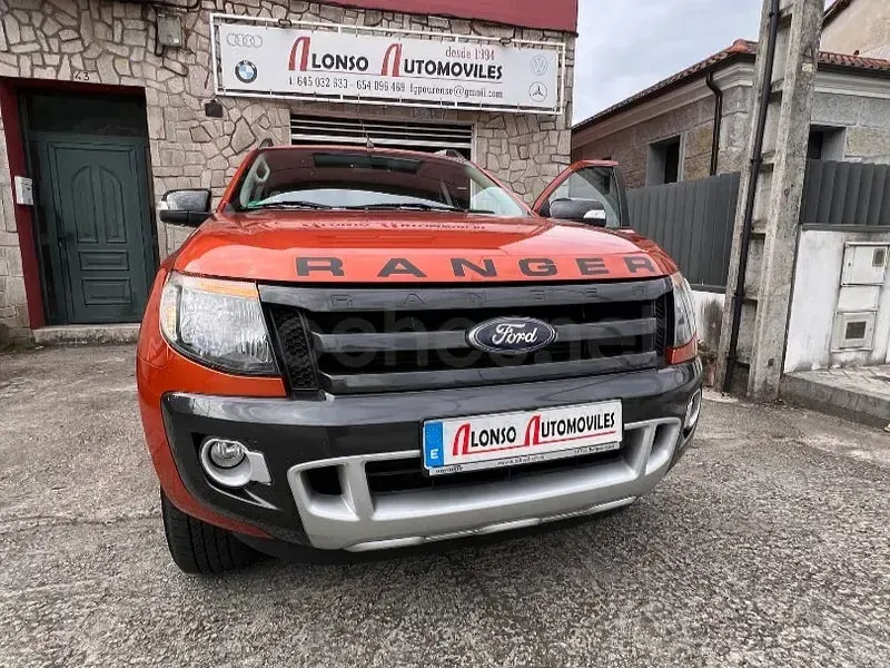 Usado Ford Ranger Wildtrack 200 CV (147 kW) 2015 Naranja Pickup/Camioneta