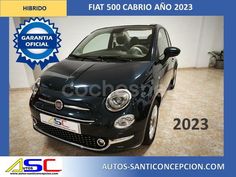 Azul Usado 2023 Fiat 500C Dolcevita Descapotable | 12.980 € (Precio justo) - Imagen 1/4