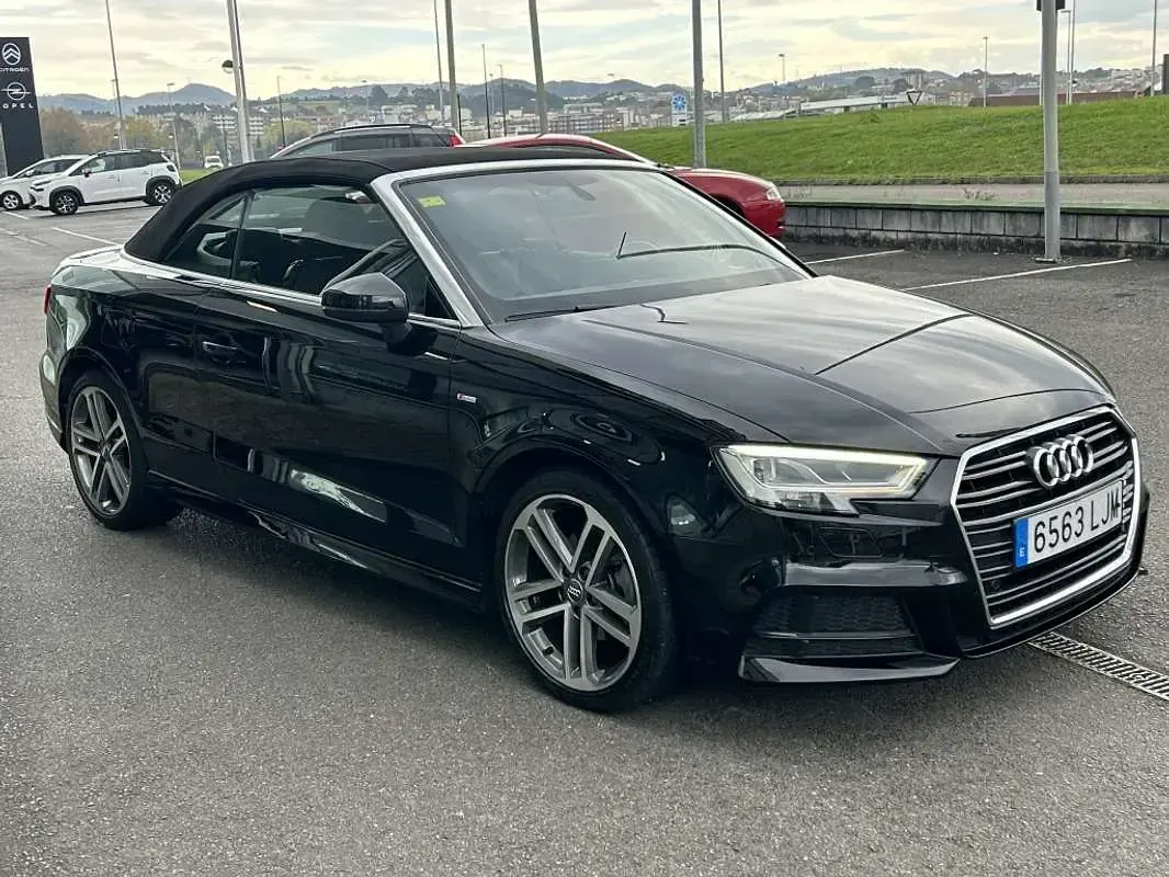 Usado Audi A3 Cabriolet S-Line 150 CV (110 kW) 2020 Negro Descapotable