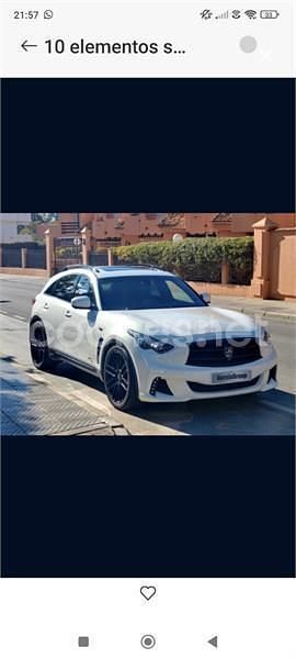 Usado Infiniti QX70 Premium 238 CV (175 kW) 2015 Blanco SUV