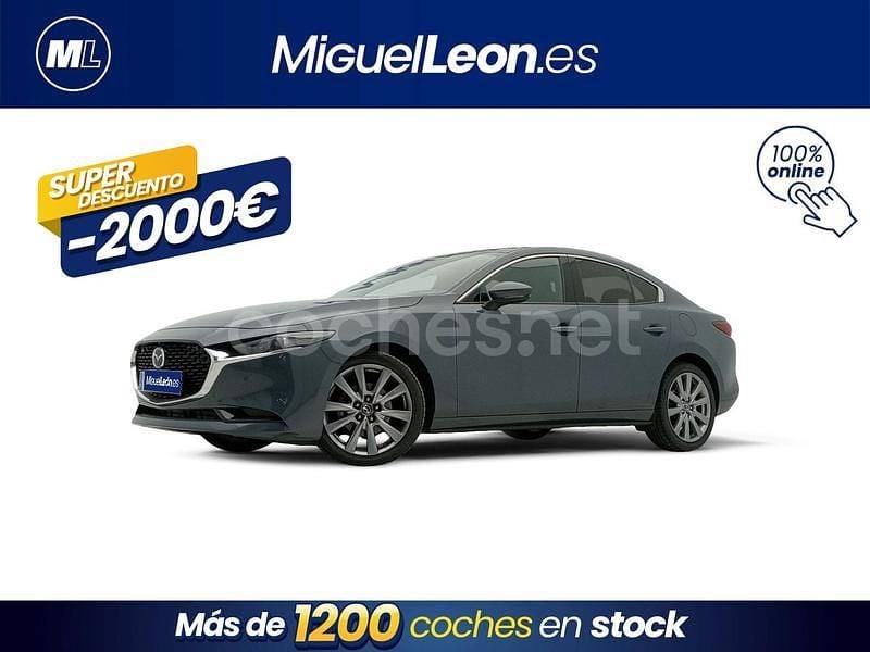 Gris Usado 2024 Mazda 3 Center-Line Berlina | 23.985 € (Buen precio) - Imagen 1/3