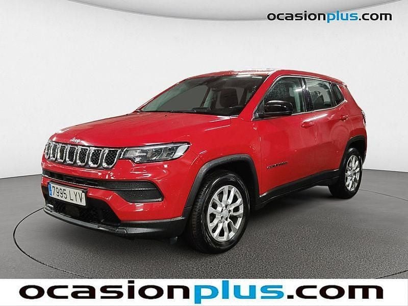 Rojo Usado 2022 Jeep Compass Longitude SUV | 19.419 € (Precio justo) - Imagen 1/4