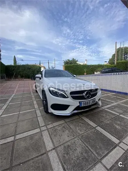 Usado Mercedes C250 AMG line 204 CV (150 kW) 2016 Blanco Coupe