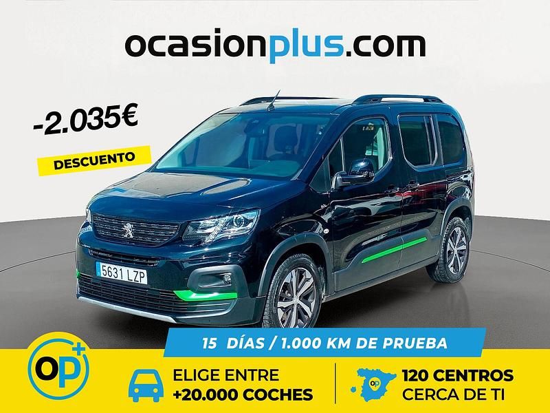 Usado Peugeot Rifter GT 130 CV (95 kW) 2022 Negro Monovolumen