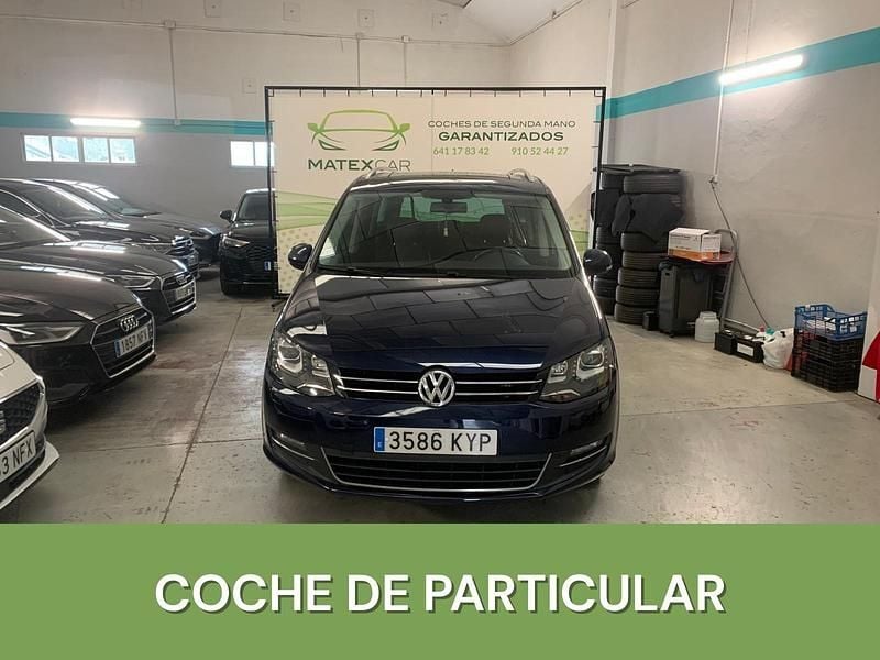Azul Usado 2015 VW Sharan Advance Monovolumen | 15.490 € (Super precio) - Imagen 1/4
