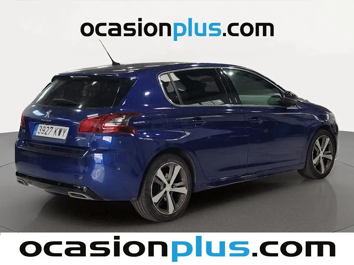 Usado Peugeot 308 GT-line 131 CV (96 kW) 2019 Azul Utilitario