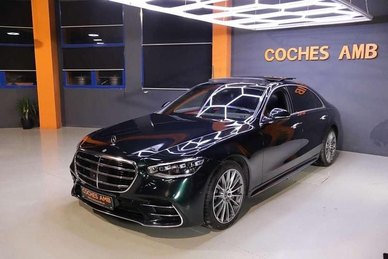 Usado Mercedes S580 510 CV (375 kW) 2022 Verde Berlina