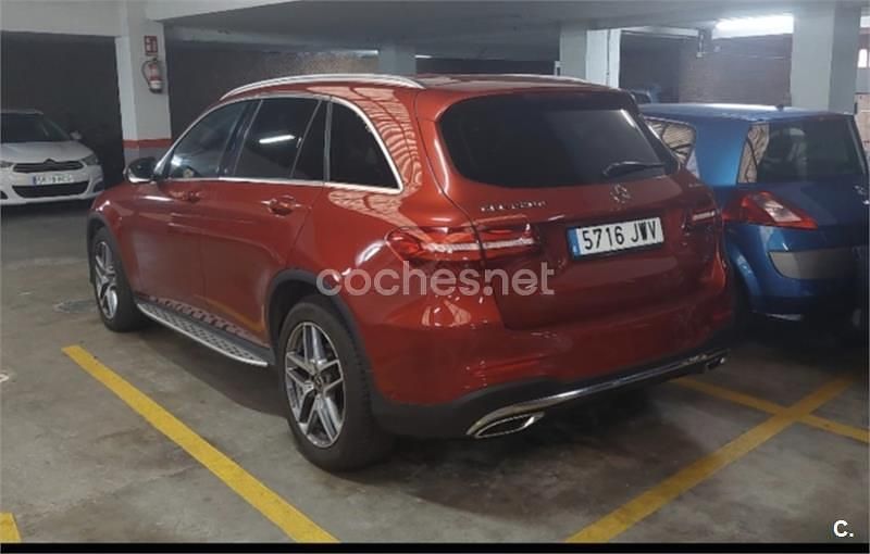 Rojo Usado 2017 Mercedes GLC220 AMG line SUV | 27.500 € (Precio justo) - Imagen 1/4