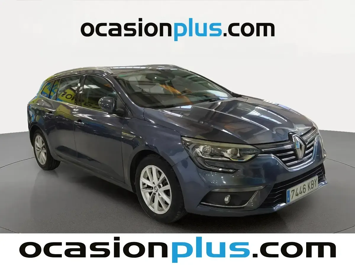 Usado Renault Mégane GrandTour Zen 130 CV (95 kW) 2017 Gris Familiar