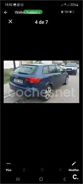 Usado Audi A3 Ambition 105 CV (77 kW) 2005 Azul Utilitario