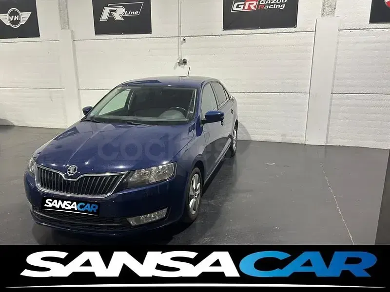 Käytetty Skoda Rapid Style 90 HP (66 kW) 2016 Sininen Viistoperä