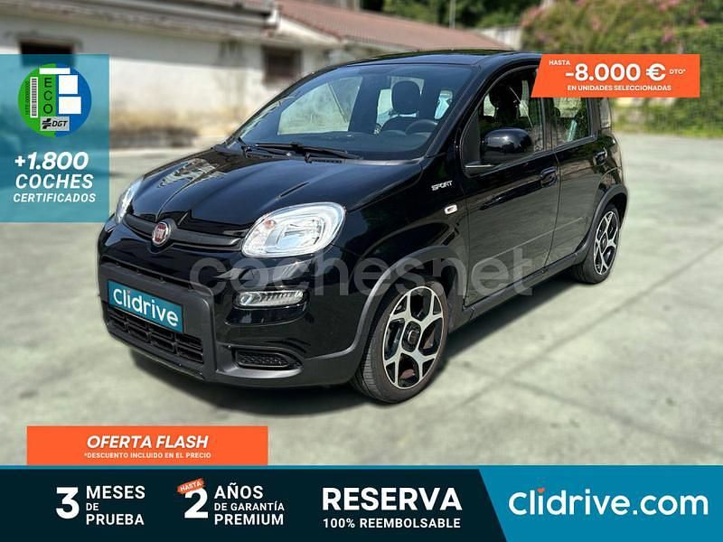 Negro Usado 2022 Fiat Panda Sport Utilitario | 11.390 € (Precio justo) - Imagen 1/3