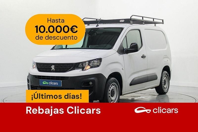 Blanco Usado 2021 Peugeot Partner Premium Monovolumen | 13.690 € (Un poco caro) - Imagen 1/4