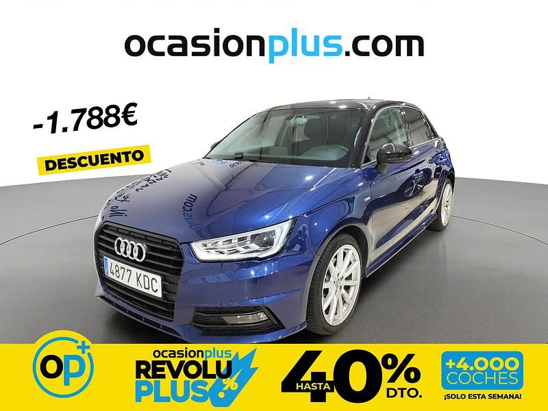 Usado Audi A1 S-Line 125 CV (91 kW) 2017 Azul Utilitario