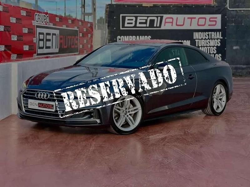 Usado Audi A5 S-Line 190 CV (139 kW) 2018 Gris Coupe
