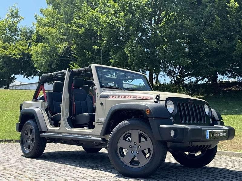 Beige Usado 2018 Jeep Wrangler Unlimited Rubicon SUV | 45.990 € (Caro) - Imagen 1/4