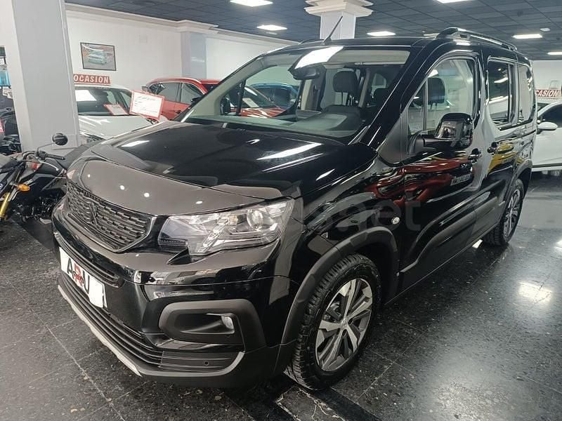 Usado Peugeot Rifter GT-line 100 CV (73 kW) 2020 Negro Monovolumen