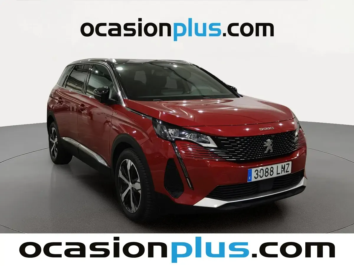 Usado Peugeot 5008 GT 131 CV (96 kW) 2021 Rojo SUV