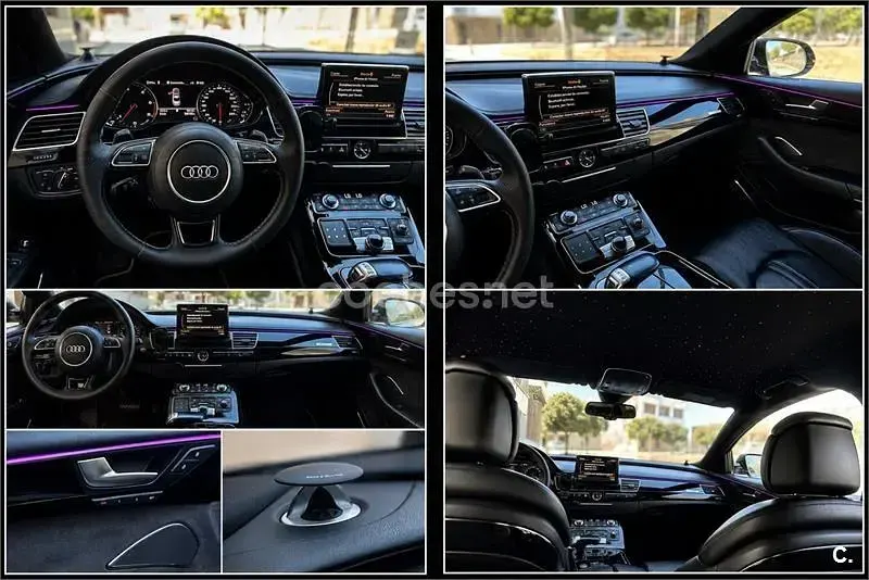 Usado Audi A8 250 CV (183 kW) 2012 Negro Berlina