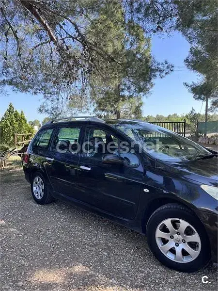 Usado Peugeot 307 110 CV (80 kW) 2005 Negro Familiar